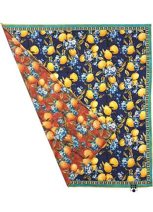 Шелковый платок двухсторонний принт 100% шелк шов роуль новый качественный