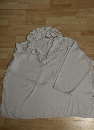 Бежевая блуза h&m