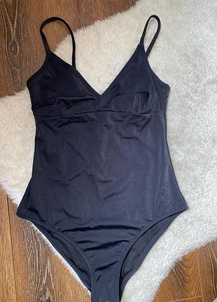 Купальник слитный черный