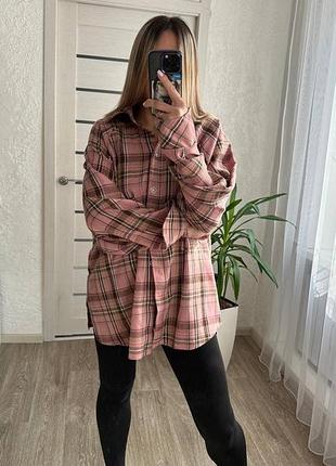 Женская рубашка в клетку