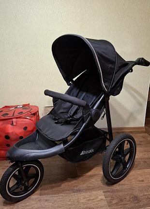 Днтская прогулочная трёхколесная коляска  hauk runner 2
