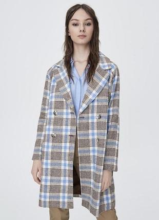 Пальто в клітинку sinsay