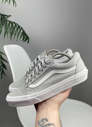 Оригинальные кроссовки vans old skool (lurex glitter) размер 39 стелька 25