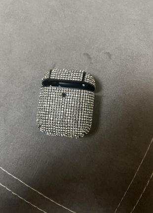 Чехол на наушники airpods стразы камней