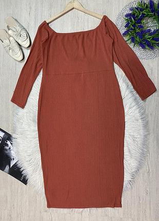 Сукня плаття в рубчик