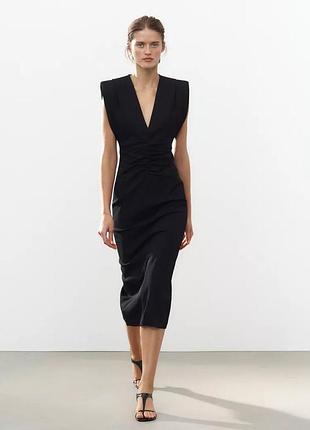 Платье женское черное zara new