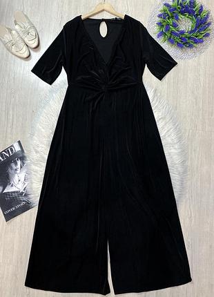 Комбінезон батал батальний із широкими штанинами /кюлоти / брючний