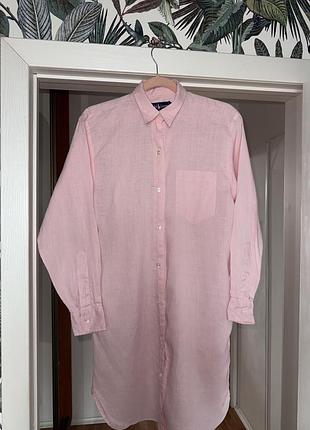 Брендовая удлиненная рубашка ralph lauren р 8