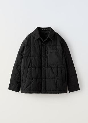 Стеганая куртка рубашка для парня от zara