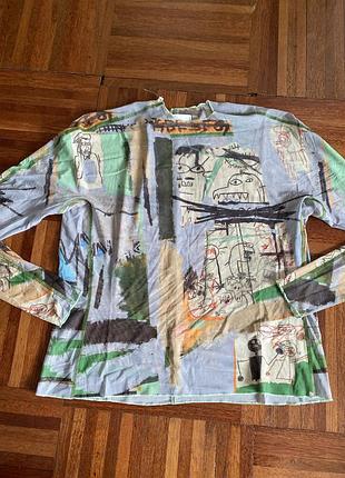 Нова дизайнерська блуза гольф h&m basquiat x ev bravado & téla d’amore x h&m collaboration l 38-40 швеція 🇸🇪 3