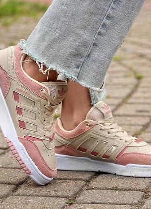 Кросівки adidas drop step жіночі женские кроссовки адидас дропстеп білі з рожевим белые с розовым