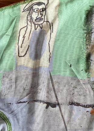 Нова дизайнерська блуза гольф h&m basquiat x ev bravado & téla d’amore x h&m collaboration l 38-40 швеція 🇸🇪 10