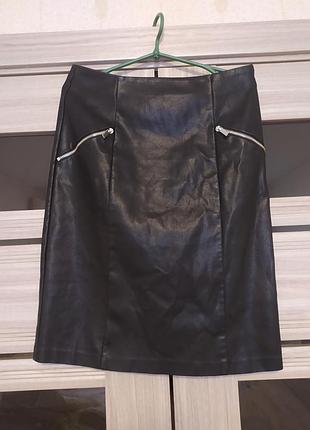 Юбка эко кожа new look