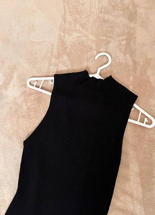 Черное платье bershka 2