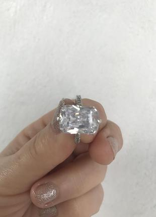 Кільце кристал циркон срібло 925', стерлингове серебро