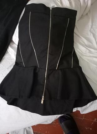 Zara woman черная юбка украшена молниями размер xs9 фото