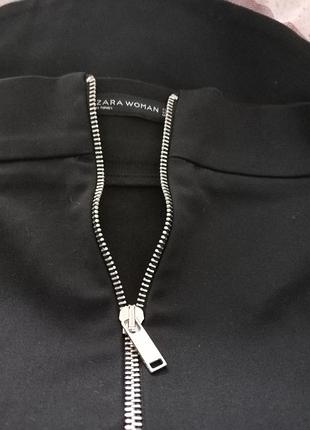 Zara woman черная юбка украшена молниями размер xs8 фото