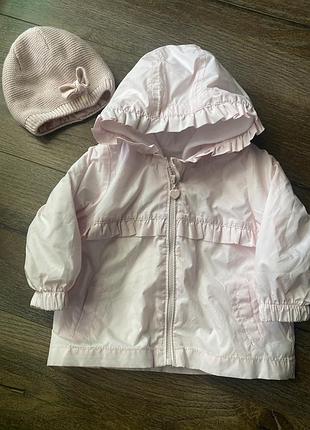 Весенняя куртка и шапка для девочки.