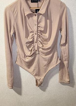 Боди в рубчик женский