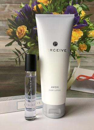 Набір perceive avon : парфуми 10 мл , лосьйон 125 мл / персів ейвон