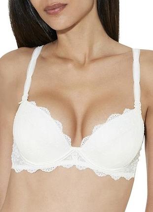 Белый бюстгальтер винтажный дорогой фирм. aubade