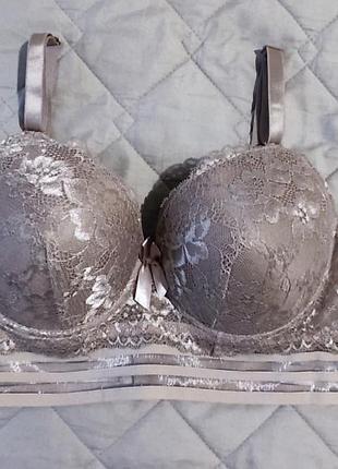 Бюстгальтер топ чашка d, на поролоні, бюст, ліф, жіноча спідня білизна