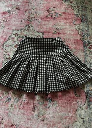 Мини-юбка в клетку 2