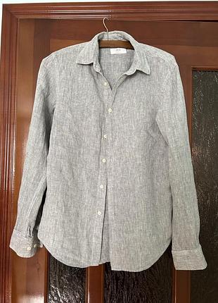 Мужская льняная рубашка