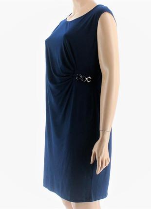 Базове темно-синє плаття батал plus 2x на 56-58 рр бренд2 фото