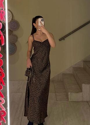 Платье zara роскошное леопардовый принт3 фото