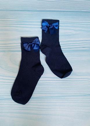 Новые носки с синим бантом 12 см