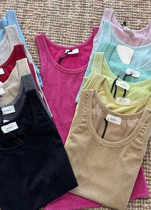 Майка vicolo з люрексом в різних кольорах