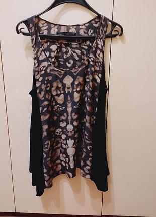 Блуза майка шелковая р. 48