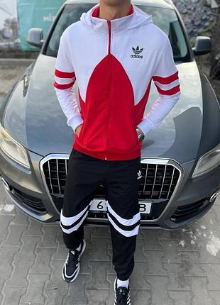 Спортивный костюм adidas на замке с капюшоном📌