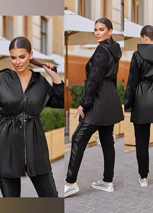 Костюм " сердечки"
 кардиган + штани.
размеры:
 48-50, 52-54 , 56-58.