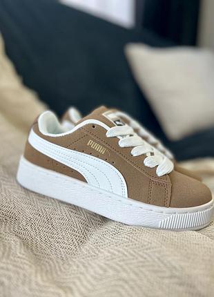 Бежеые кроссовки кеды в стиле бренда хит сезона