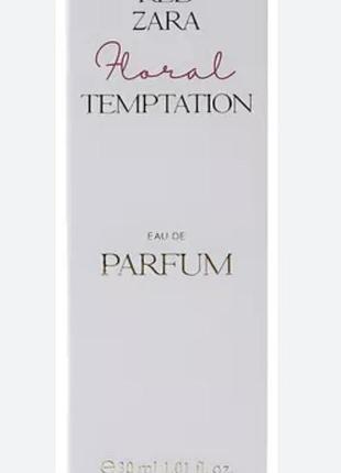 Парфюмированная вода zara red temptation 30,80ml floral 30ml