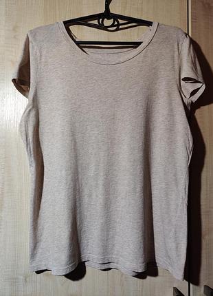 Футболка женская бежевая персиковая gap, размер м