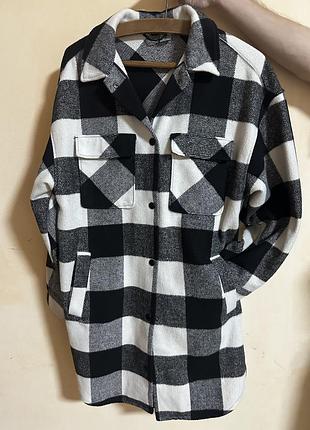 Пальто рубашка h&m