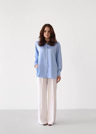 Сатиновая рубашка оверсайз