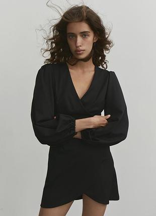 Черное платье мини the lace