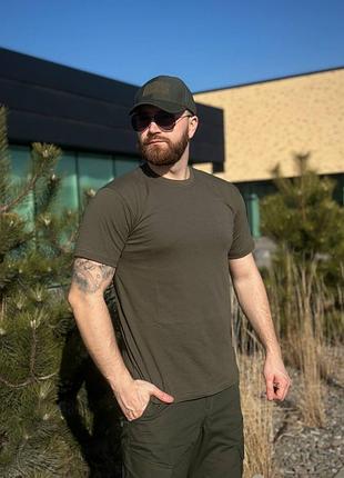 Футболка олива  стрейч military