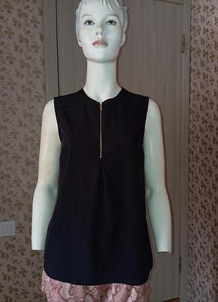 Блуза с молнией на груди