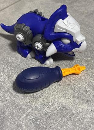 Фигурка конструктор динозавр на винтах