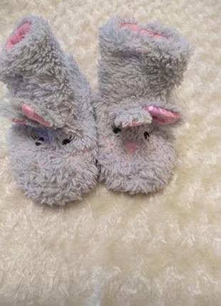 Домашние валянки тапки зайки