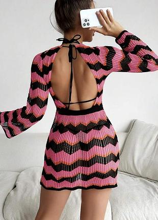 Пляжное вязаное платье от shein