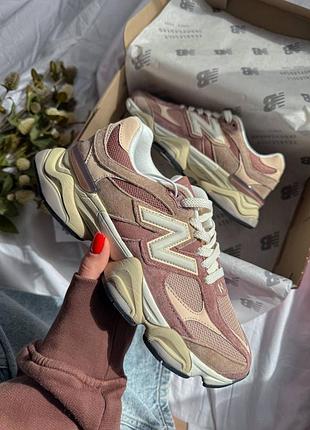 Шикарные женские кроссовки new balance 9060 sparrow пудровые