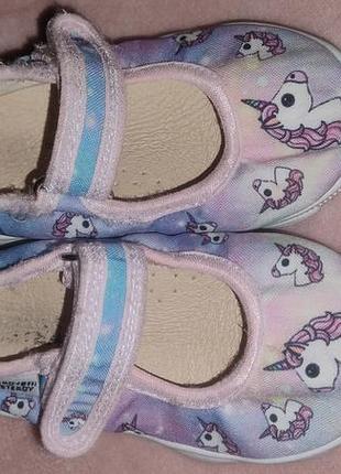 Детские текстильные тапочки для девочки ready steady р.23(15см)