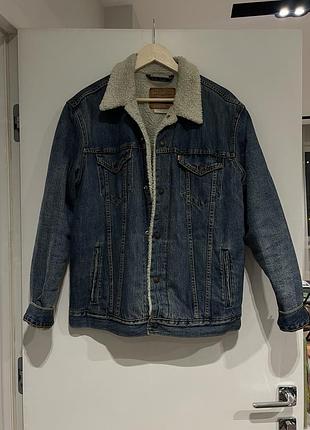 Джинсова куртка з хутром levi’s levis
