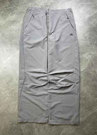 Нейлоновые широкие baggy спортивные штаны парашюты adidas salomon